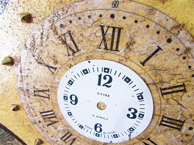Tablou steampunk "Round clock"