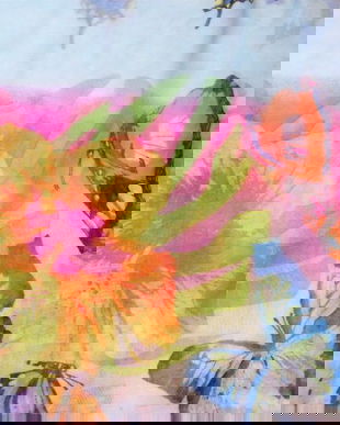 Pareo cu fluturi-esarfa plaja