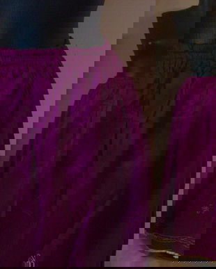 FUSTA AMPLA ORIENTALA BUMBAC SI MATASE