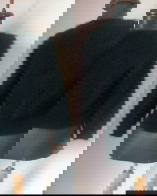 PULOVER ANGORA NEGRU