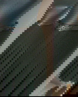 FUSTA STOFA LANA PLISEURI