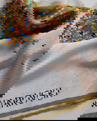 SWAROVSKI , ESARFA SUPERBA MATASE NATURALA