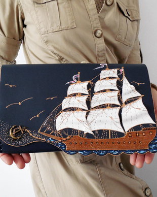 plic handmade unicat - Sailing Ship to Paradise