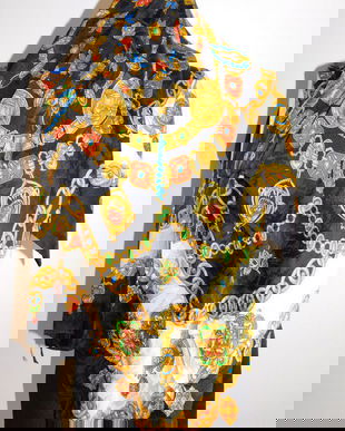 ESARFA  MATASE NATURALA , JAQUARD , 90 X 90 CM