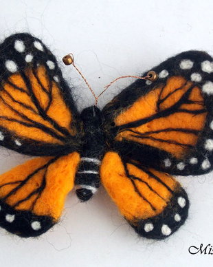 Brosa impaslita Fluture Amiral