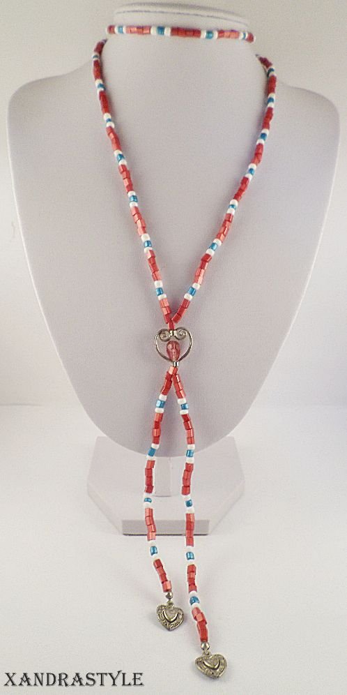 Colier Red lariat
