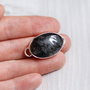 Conector Quartz turmalinat  in rama argintata
