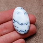 Cabochon  opal dendritic - ovoid