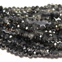 Cristale din sticla, rondelle, 2.5x2 mm, semi electroplacate