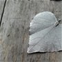 Pandantiv frunza argintie, 80x70mm