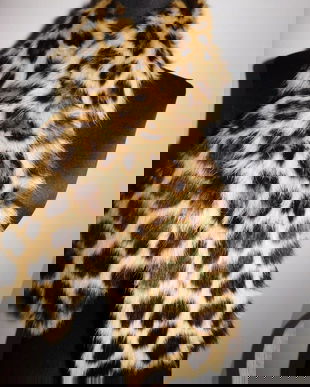 ESARFA BLANA NATURALA LEOPARD