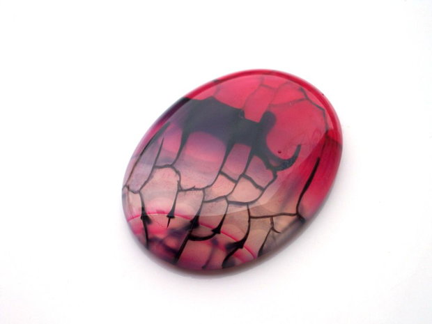 Cabochon agata veins