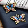 Pandantiv boho fluture 25x20mm  BZLAK 140
