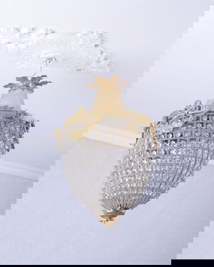 LAMPA DIN ALAMA MASIVA CU CRISTALE