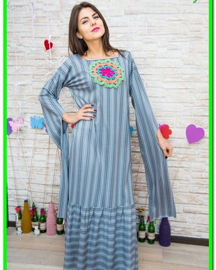 rochie hippie, maneci f lungi