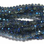 Cristale din sticla, rondelle, 2.5x2 mm, electroplacate