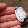 Cabochon  opal dendritic - ovoid
