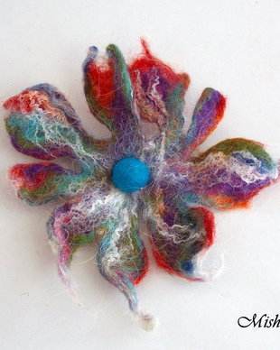 vandut Brosa impaslita Floare multicolora