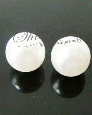 Perle albe, 10x9.5mm