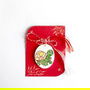 Martisor din portelan modelat si pictat manual