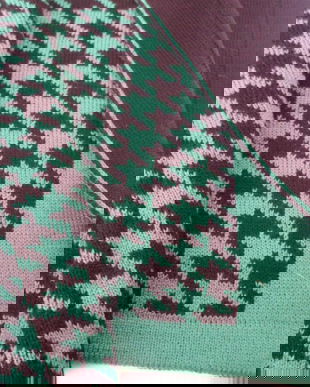 panou tricot,cu verde