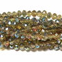 Cristale din sticla, rondelle, 3x2 mm, AB