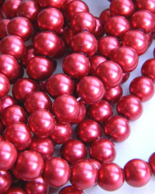 Perle din sticla 8 mm, 50 buc.
