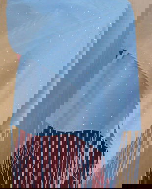 esarfa voal bleu