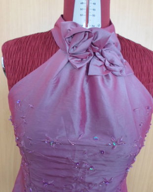 rochie din tafta mov