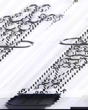 SUPORT UMBRELE DIN FIER FORJAT ANTIK BLACK