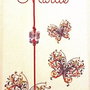 Bratara șnur martisor cu piatra Swarovski Fluture 6mm Crystal AB