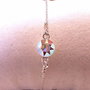 Bratara argint cu link Chaton 8mm Crystal AB