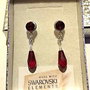 Cercei argint 925 cu piatra Swarovski Pure Drop Siam