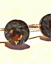 Cercei argint 925 cu tortița deschisa Chaton 8mm Volcano