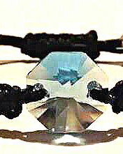 Bratara reglabila cu piatra Swarovski Octogon Aquamarine