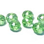Cristale din sticla, rondelle, 12x8 mm, crisolit