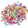 9470 - (MIX 250b) Margele / distantiere acrilice, multicolore, stelute, 9x9mm