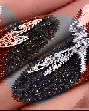 Ag252 - Pandantiv, argint 925, agata druzy neagra, herkimer diamond (cuart), libelula