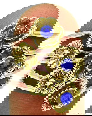 Ag412 Vf - Inel, argint 925, radacina de safir