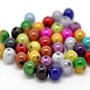 9474 - (100buc) MIX, margele acrilice multicolore, 8mm
