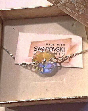 Bratara argint cu piatra Swarovski Octogon 14 mm Crystal AB