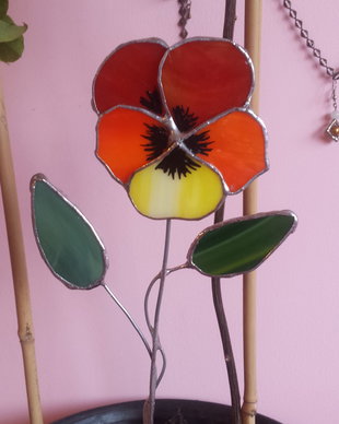 Decoratiune panseluta vitraliu
