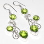 Cercei cuartz peridot