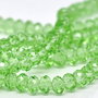 18 x Cristale de sticla - verde crud