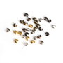 50 x Crimp argintiu