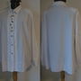 BLUZA BAVAREZA BUMBAC BRODAT ALB