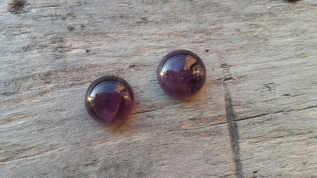 Cabochon ametist 12mm (2 buc)