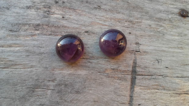 Cabochon ametist 12mm (2 buc)