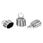 Capat snur argintiu antichizat 18x13mm  SALAK 395