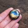 Cabochon Labradorit  rotund - 27 mm  - spectrolit - PL001